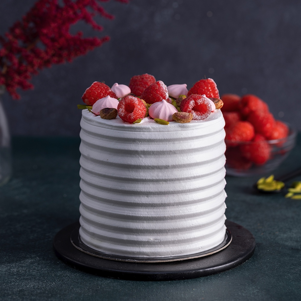 Mini Pistachio Raspberry Vanilla Cake